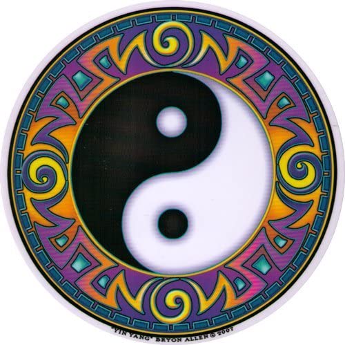 yin yang window sticker
