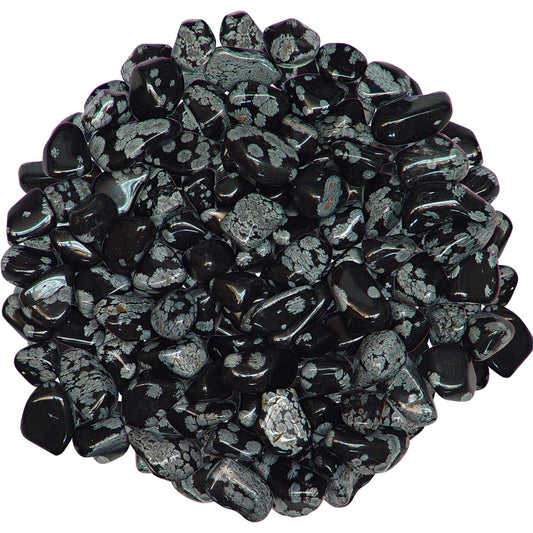 snowflake obsidian tumbled stone