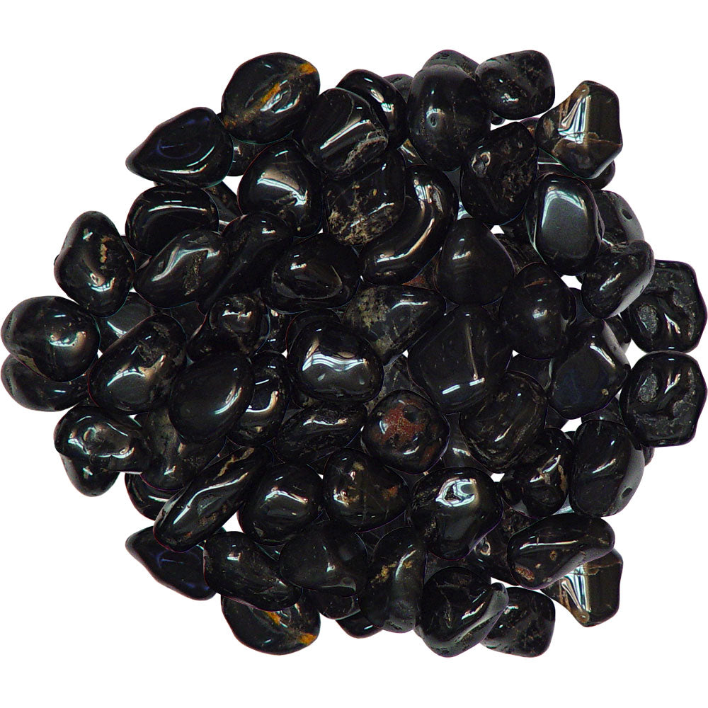 black onyx tumbled stone