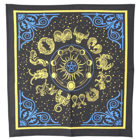 zodiac altar cloth 24 x 24"
