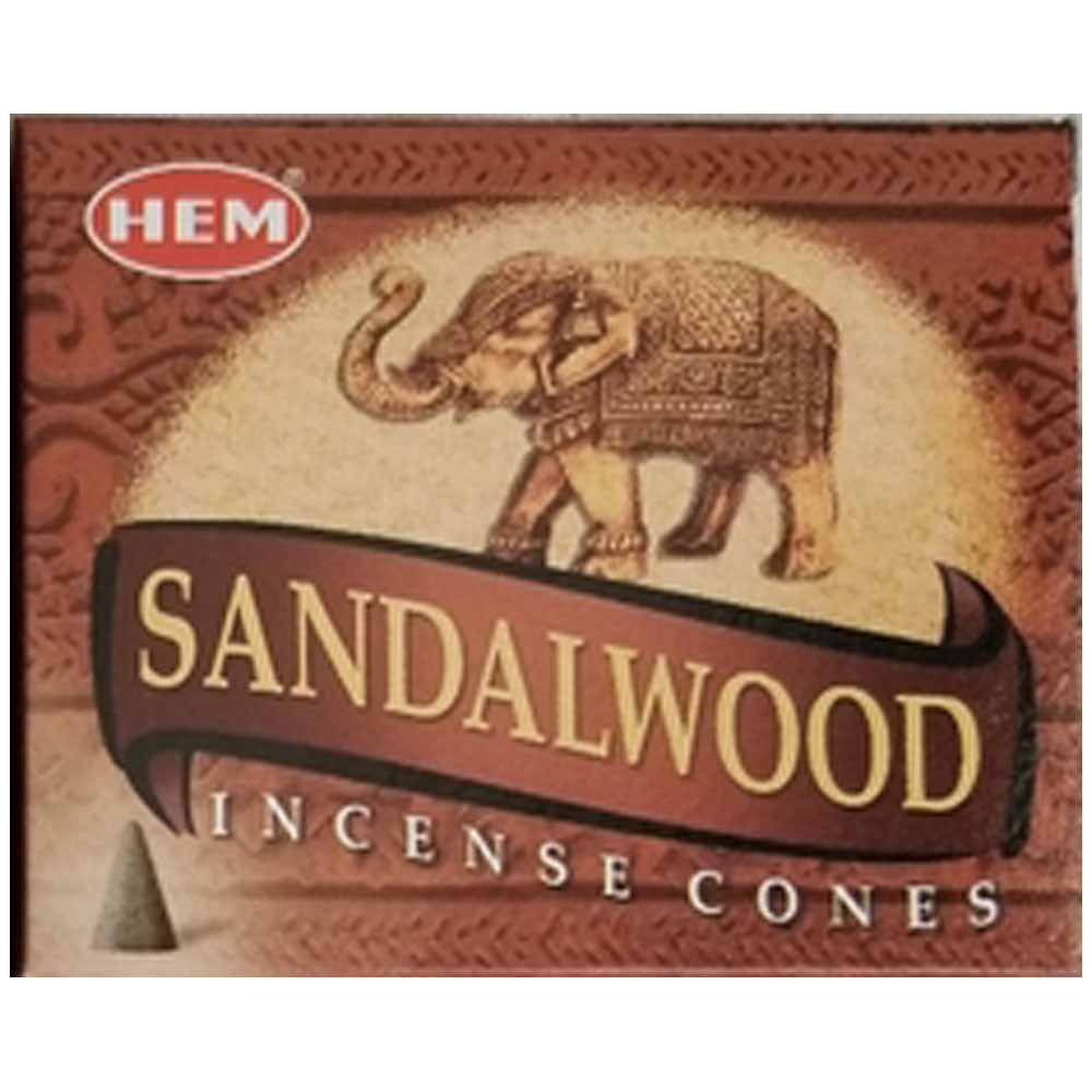 10 pack of Hem Sandalwood cones