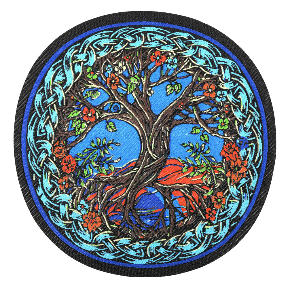 tree of life iron-on patch