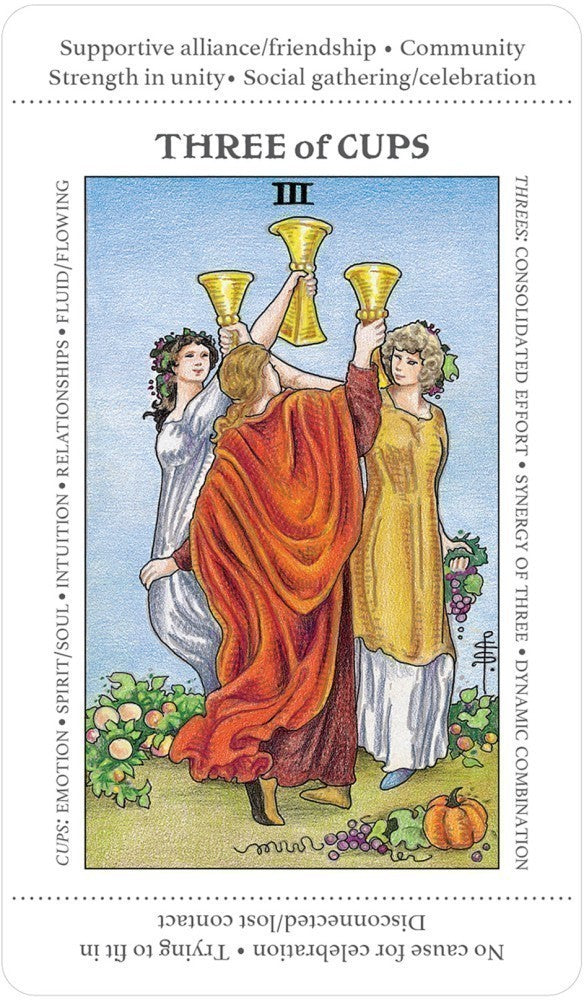 3 of Cups card