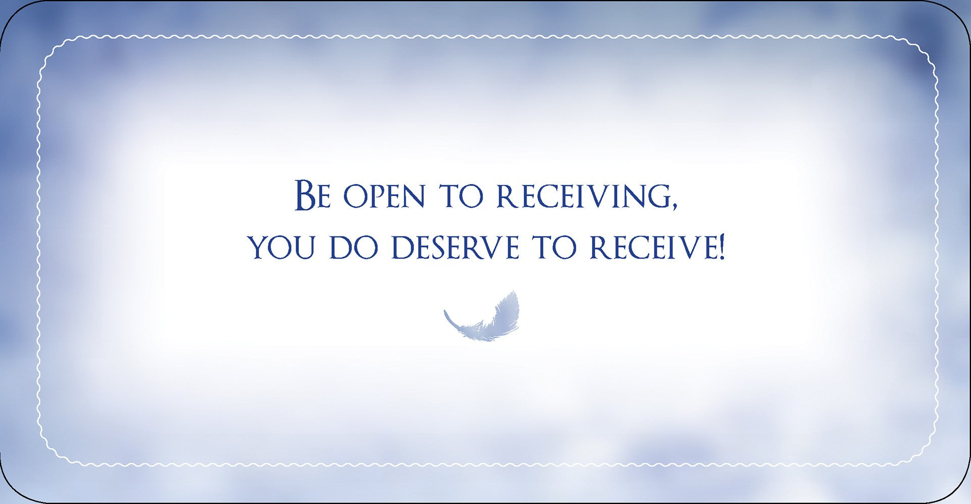 be open to receiving card