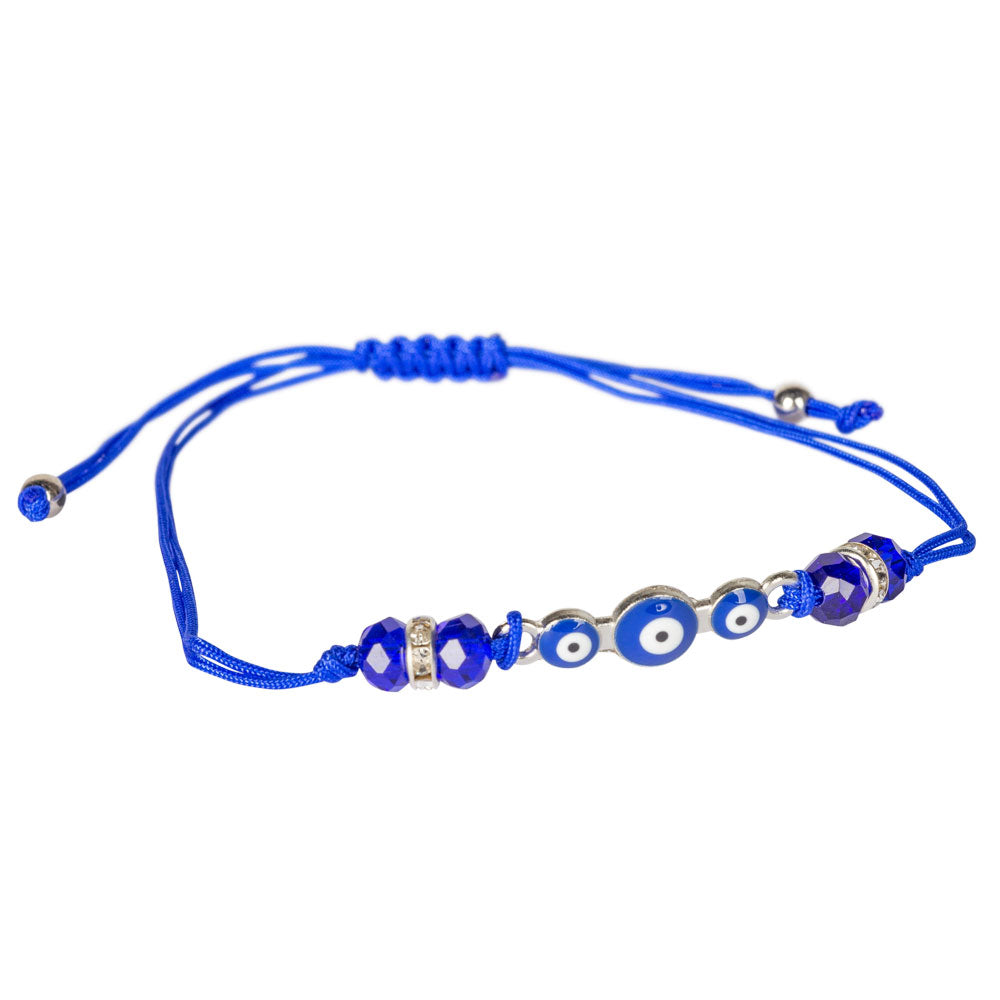 Adjustable Evil Eye Bracelet (Blue)