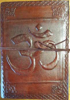 om leather journal
