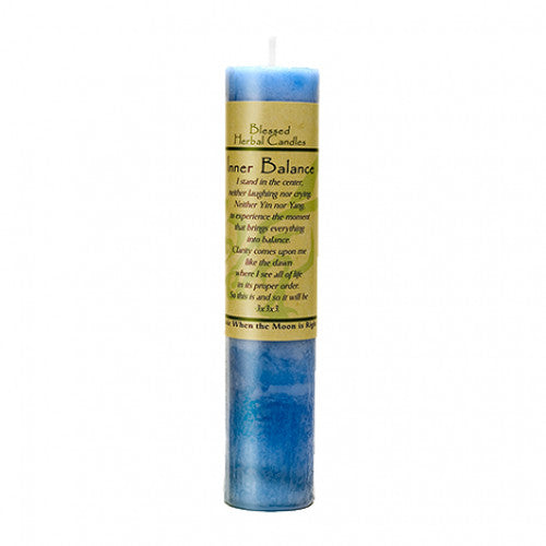blessed herbal inner balance candle