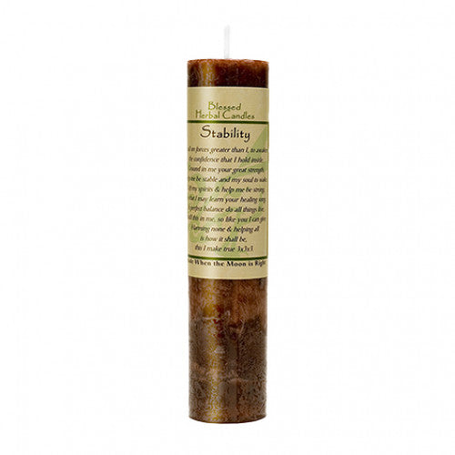 blessed herbal stability candle