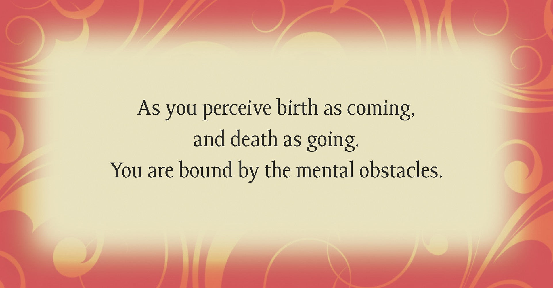 Mental obstacles card