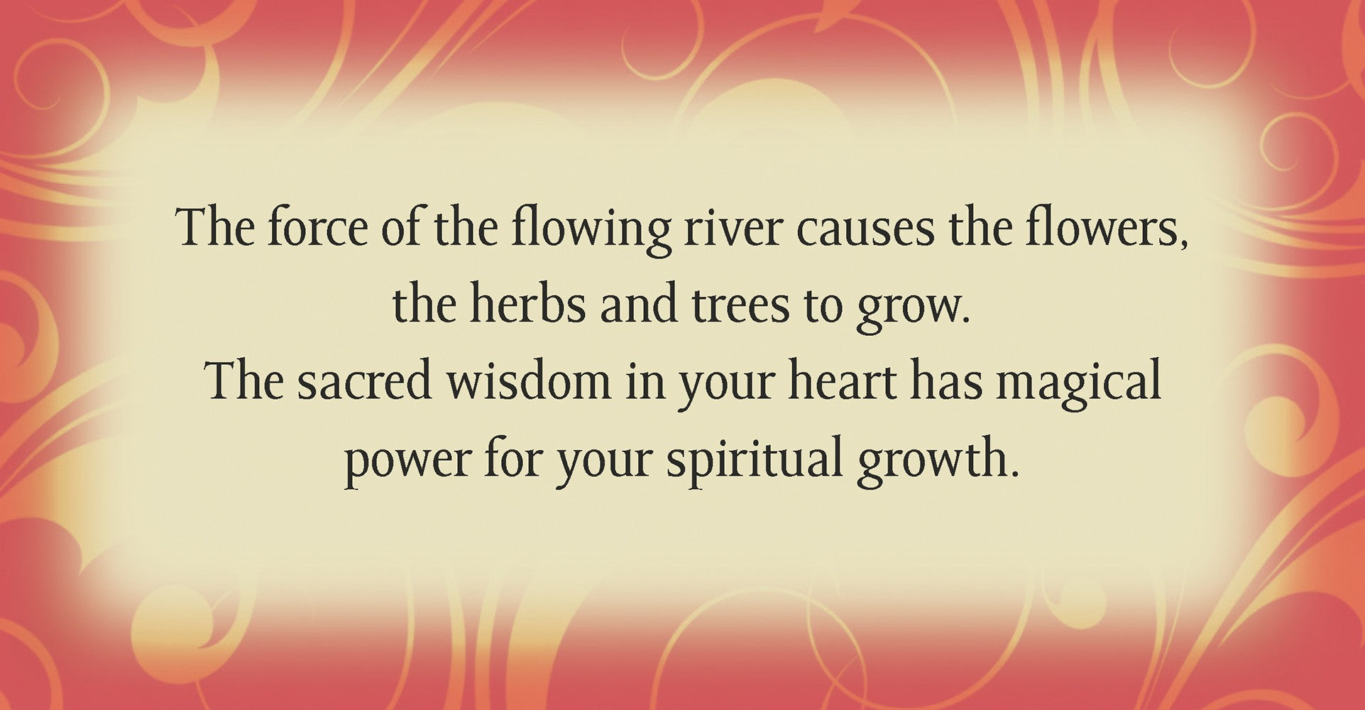 Spiritual growth card
