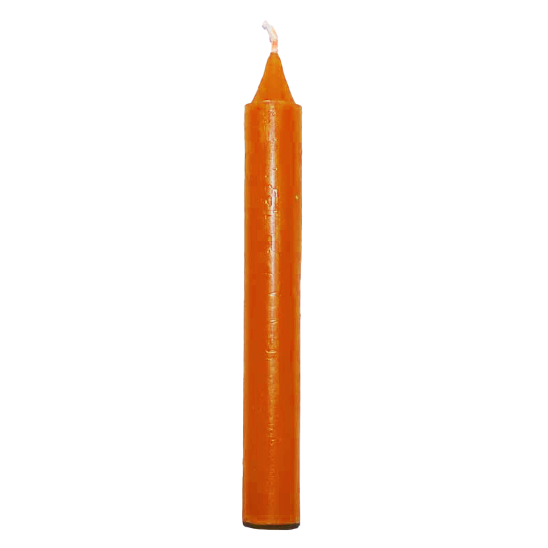Orange 6" taper candle