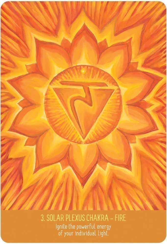 solar plexus chakra, fire card