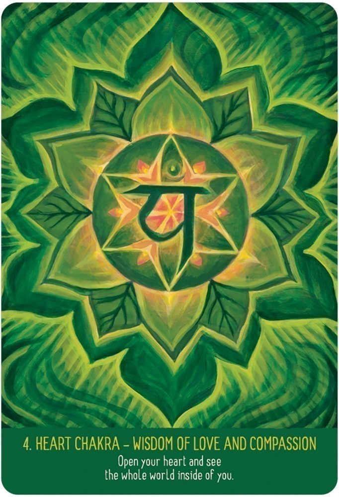 heart chakra, wisdom of love & compassion card