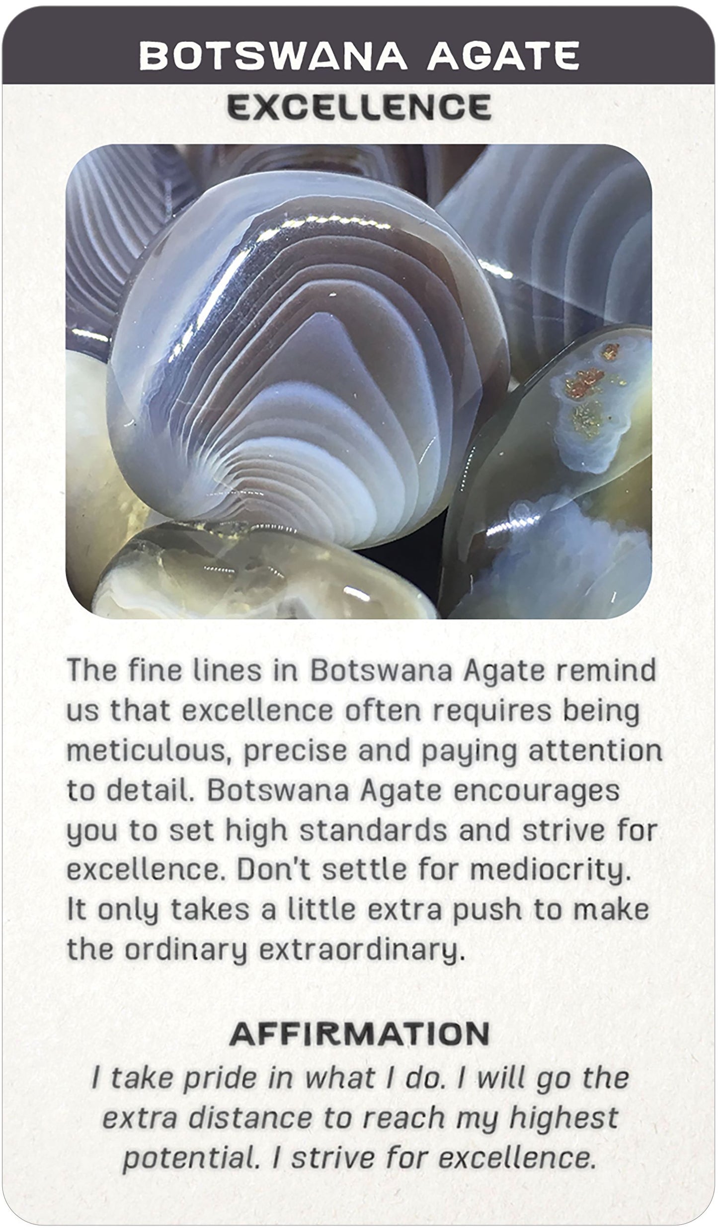 botswana agate card