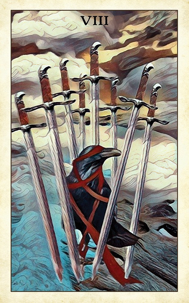 Eight of Swords card