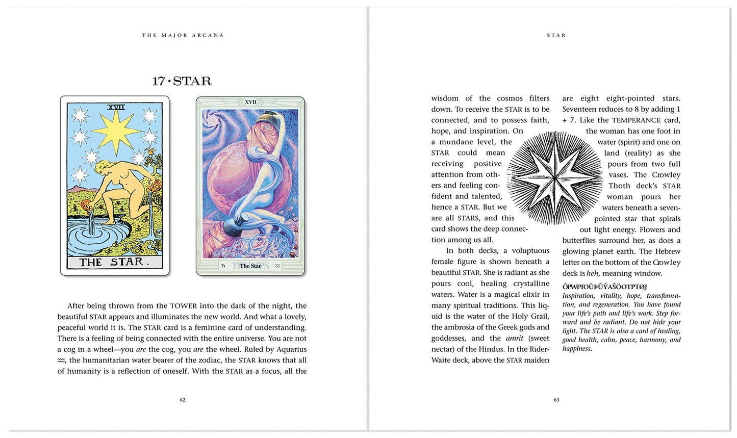Inside view of The Star chapter of booklet