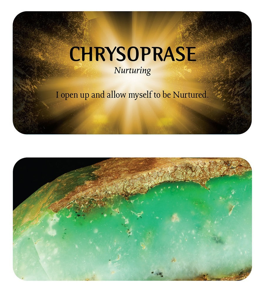 Front and back of Chrysoprase card