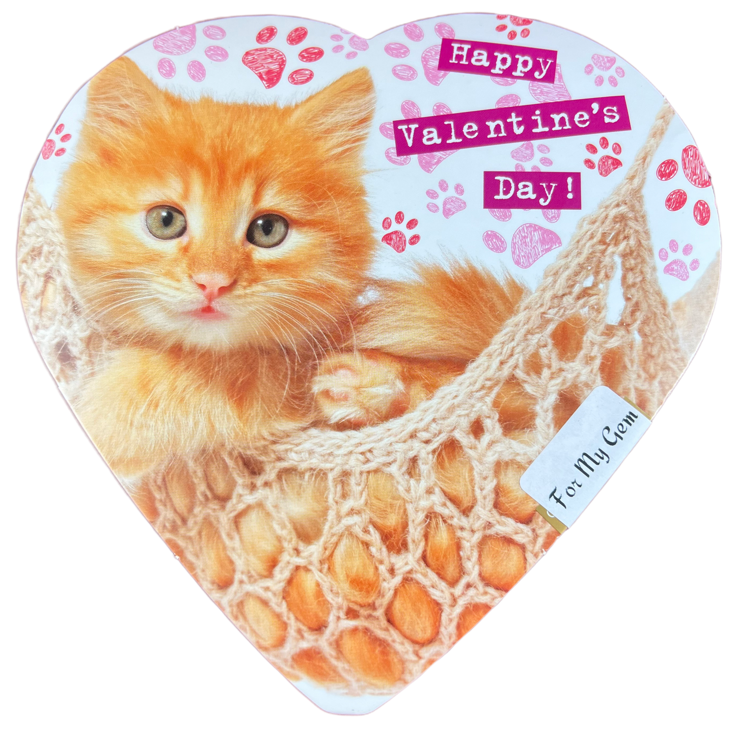 Cat 1 cover crystal valentine heart box