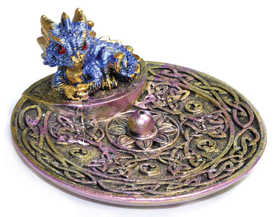 blue baby dragon incense burner
