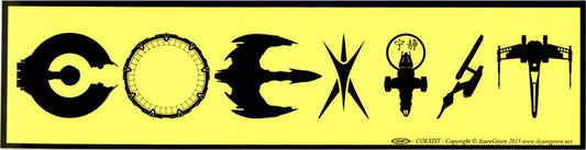 Sci-Fi Coexist bumper sticker
