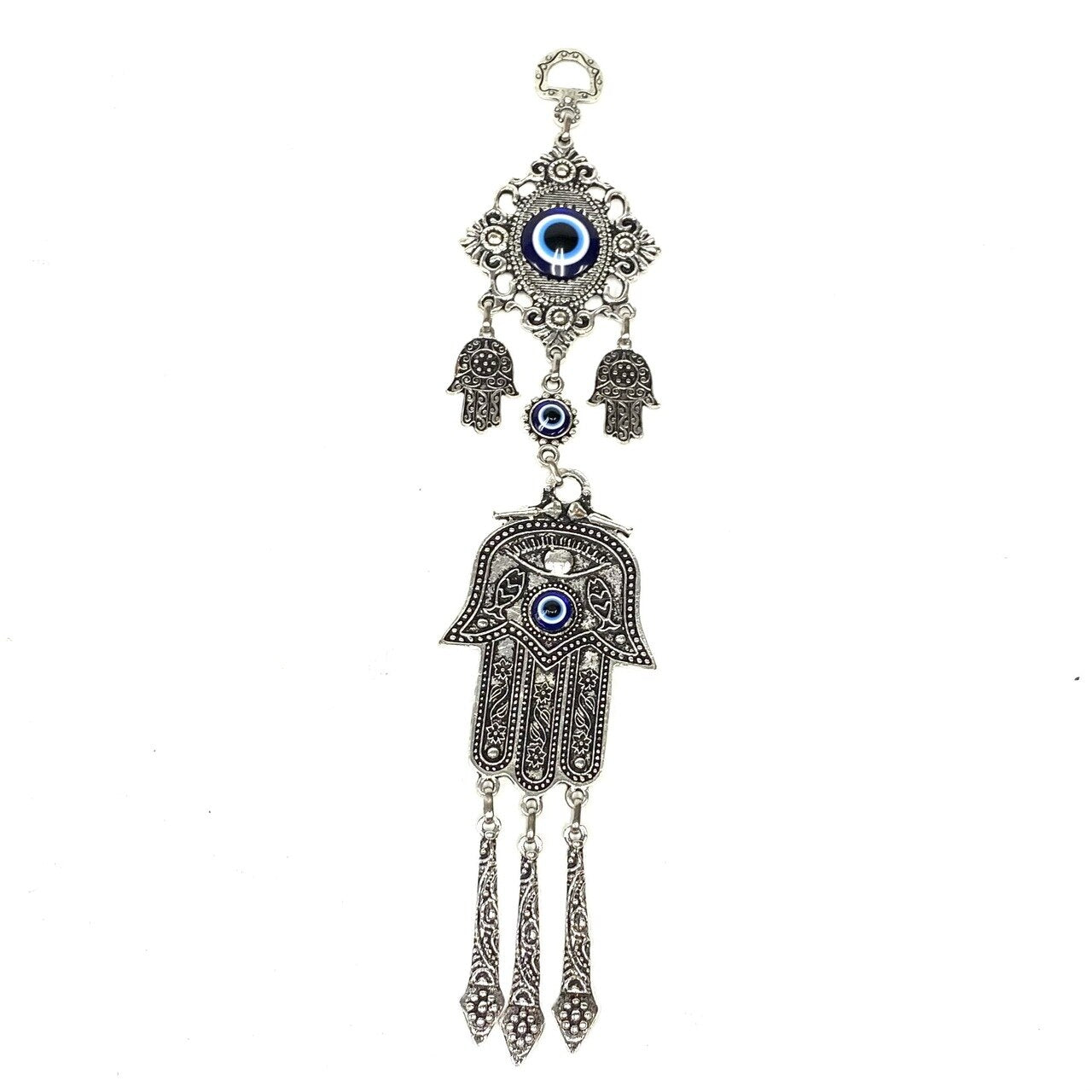 lucky hand with evil eye hanging