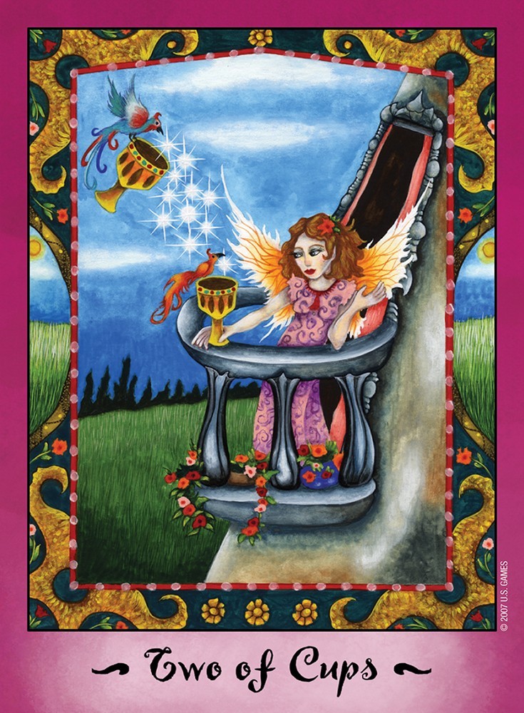 Two of Cups card