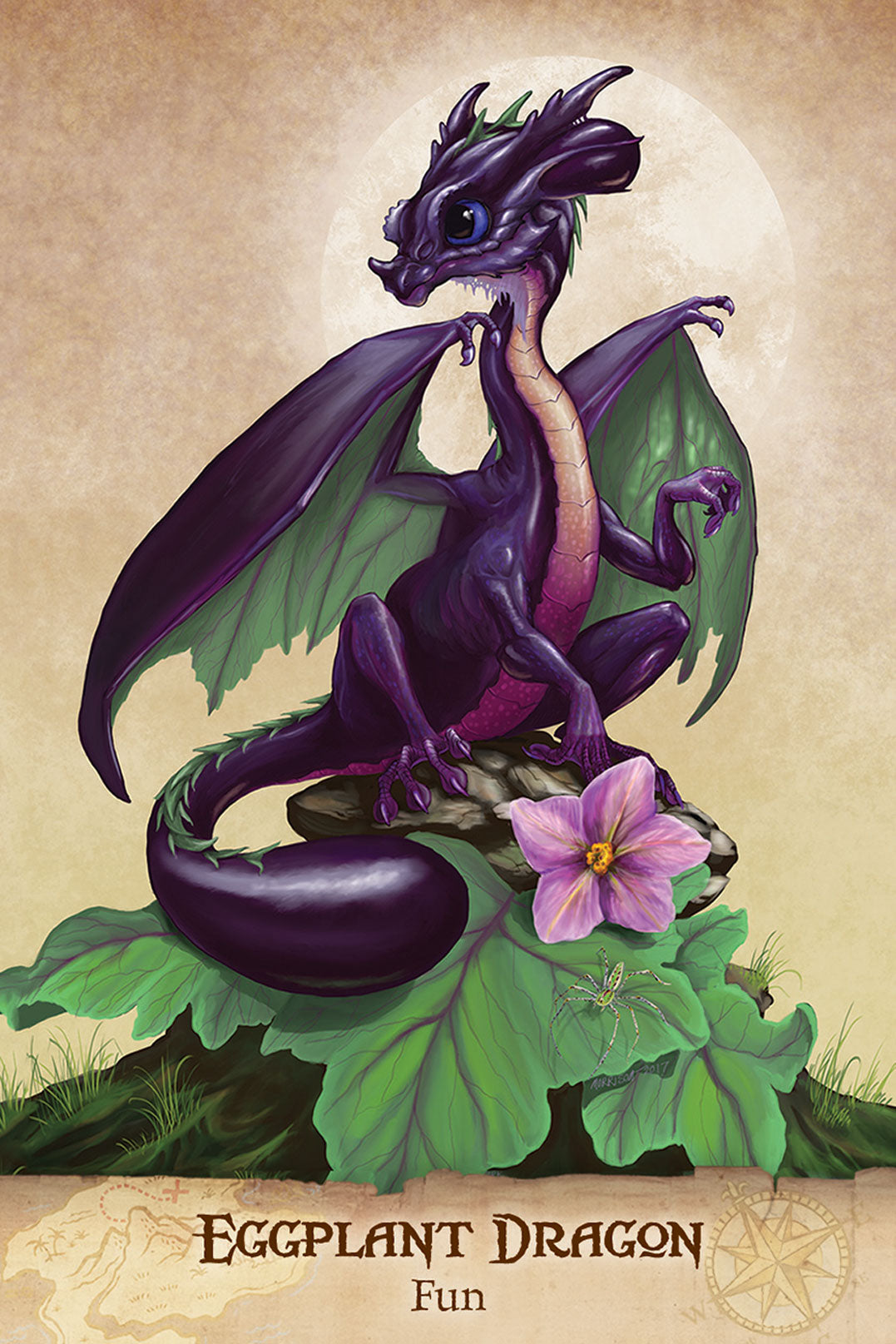 eggplant dragon card