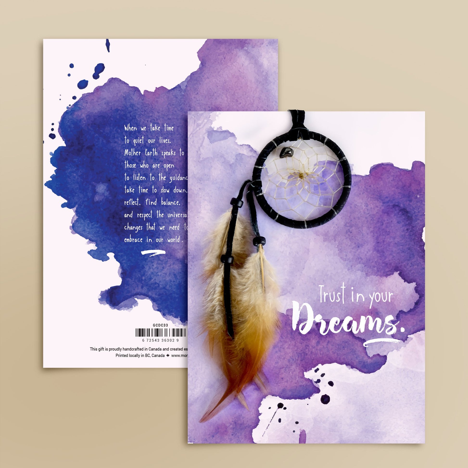 trust in your dreams dreamcatcher greeting card