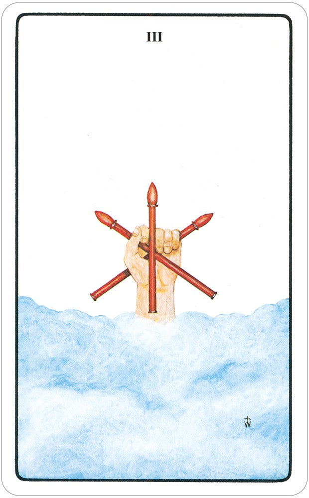 3 of wands card