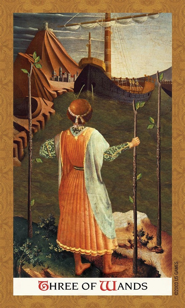 three of wands card