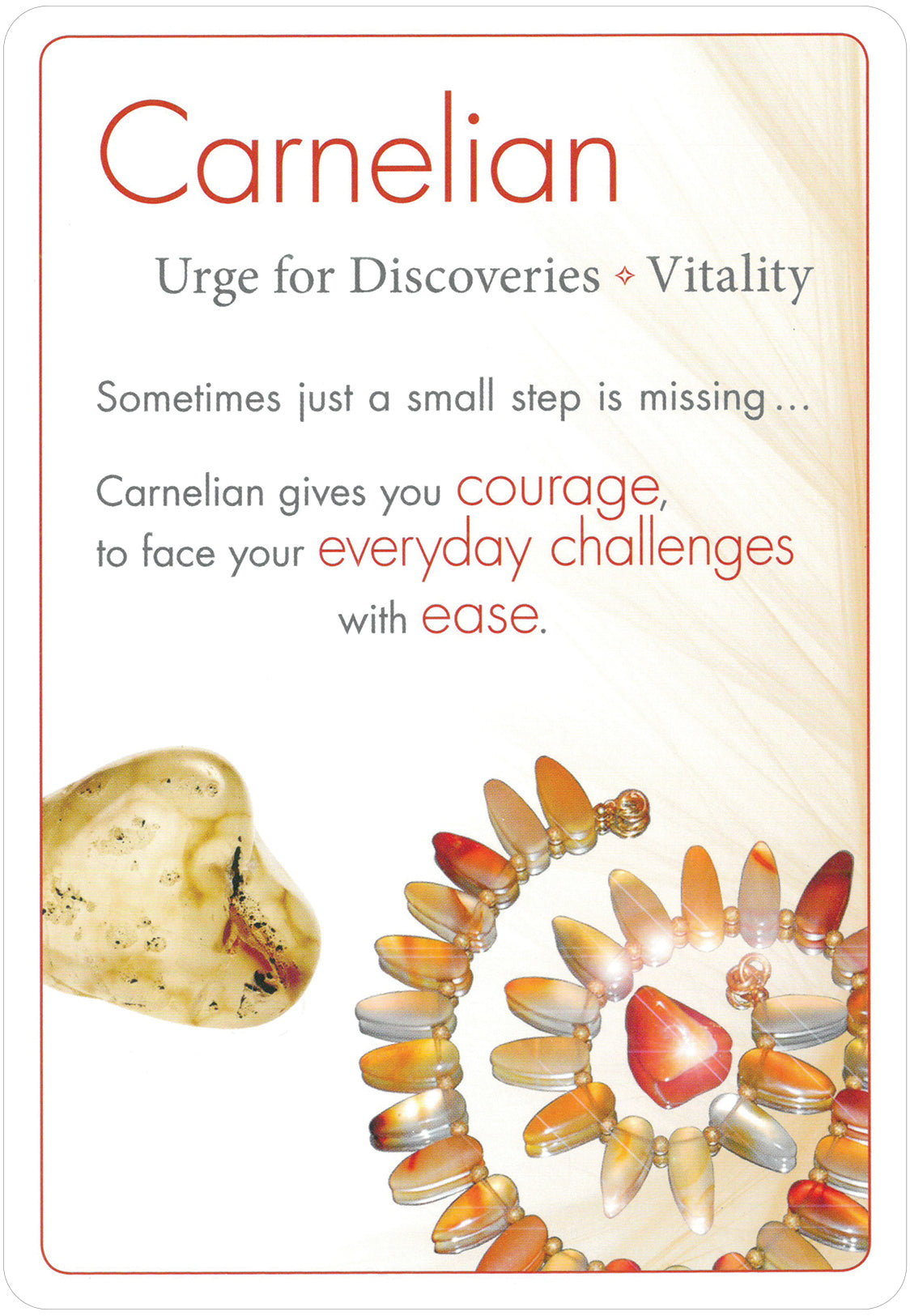 carnelian card
