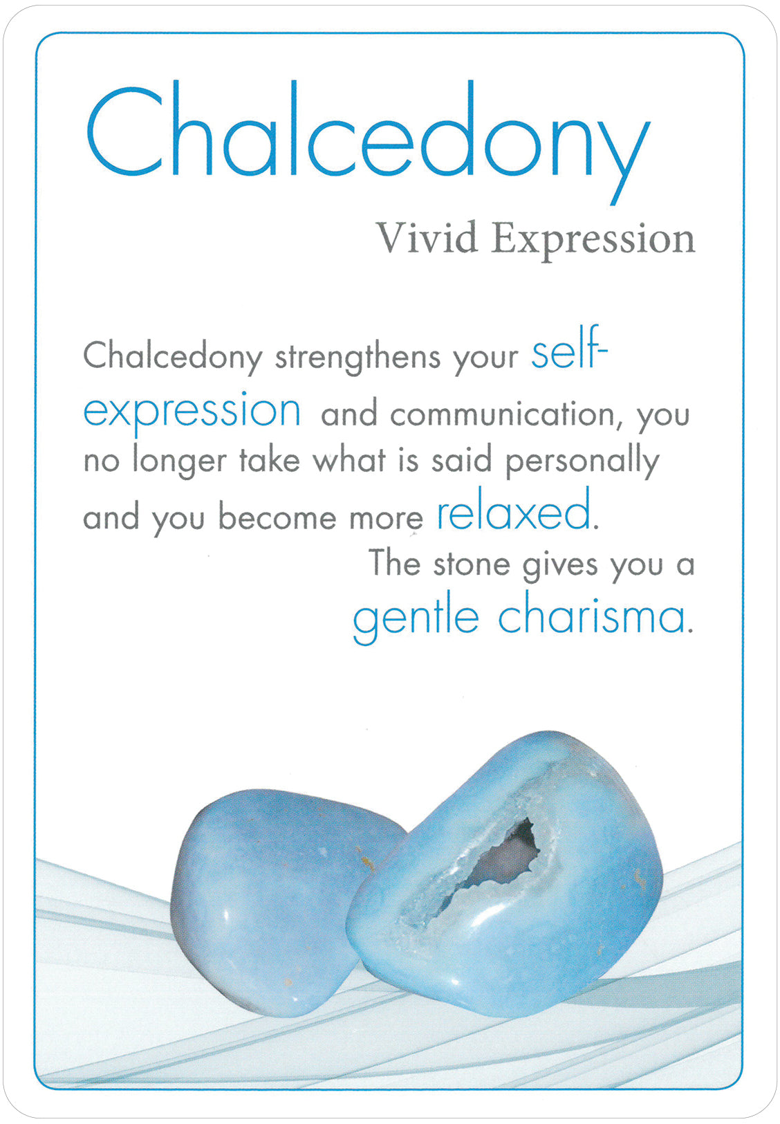 chalcedony card