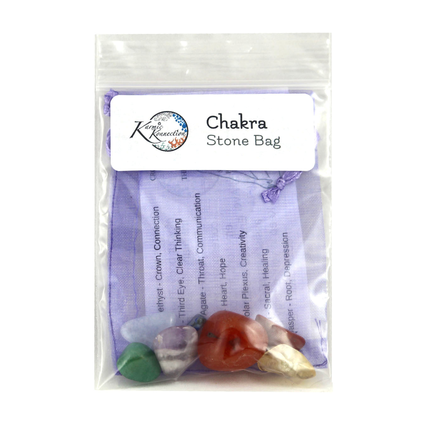 Front of Chakra Stone Bag