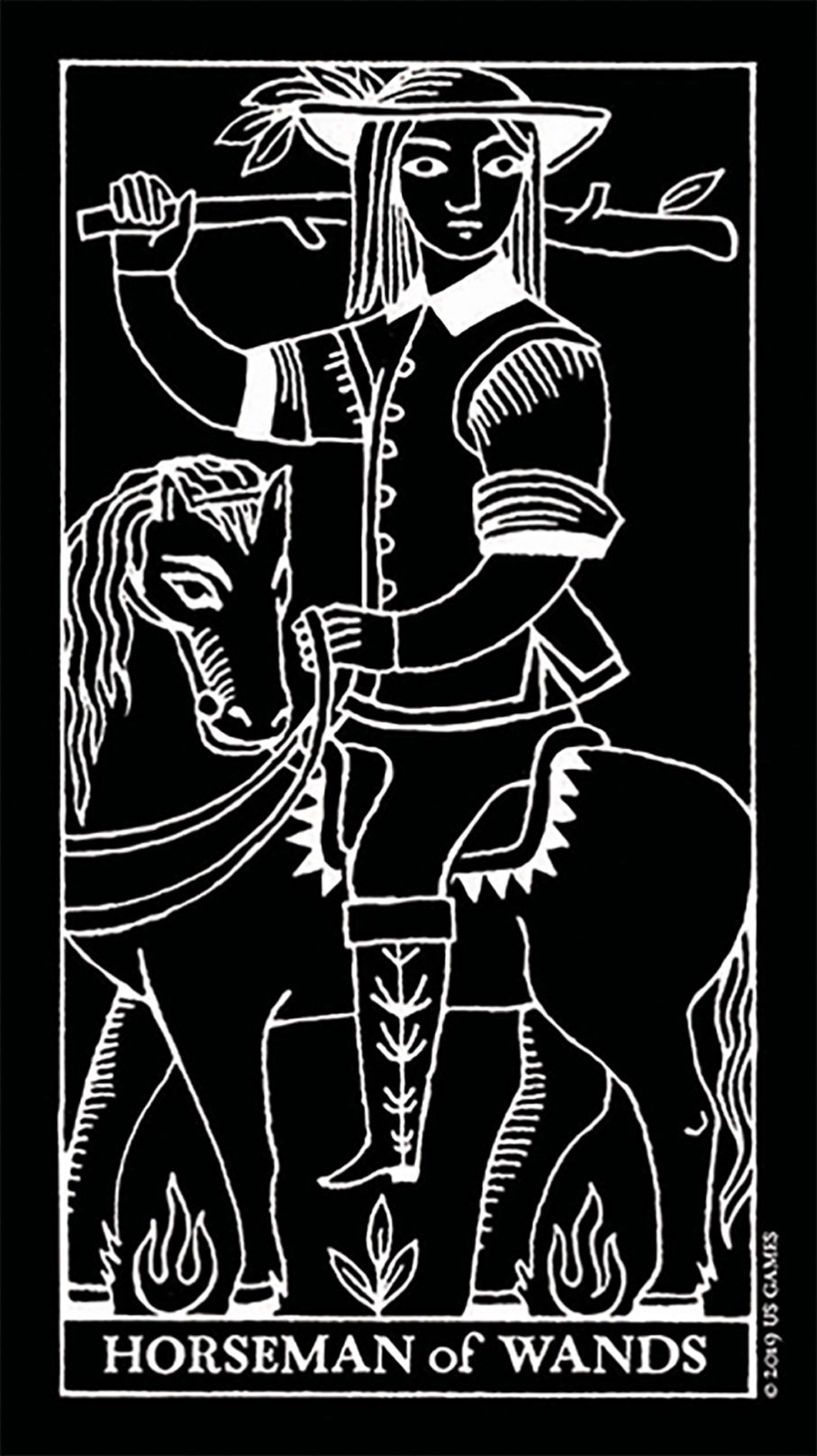 horseman of wands card