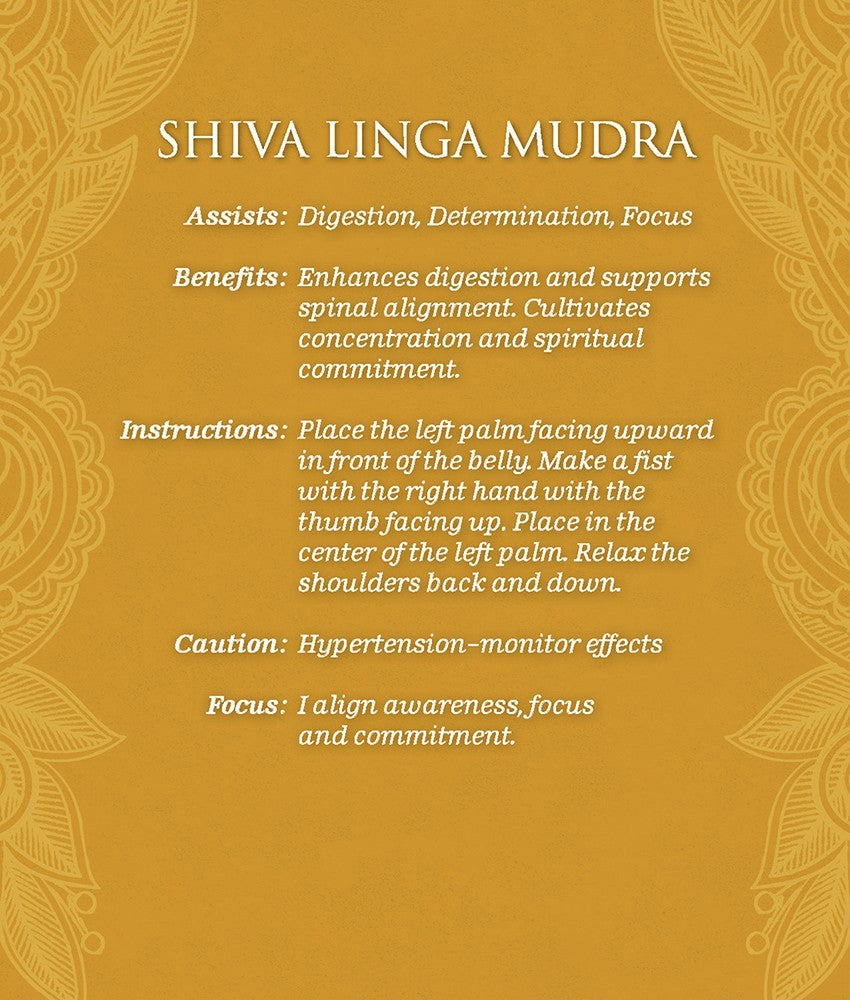 Shiva Linga Mudra card