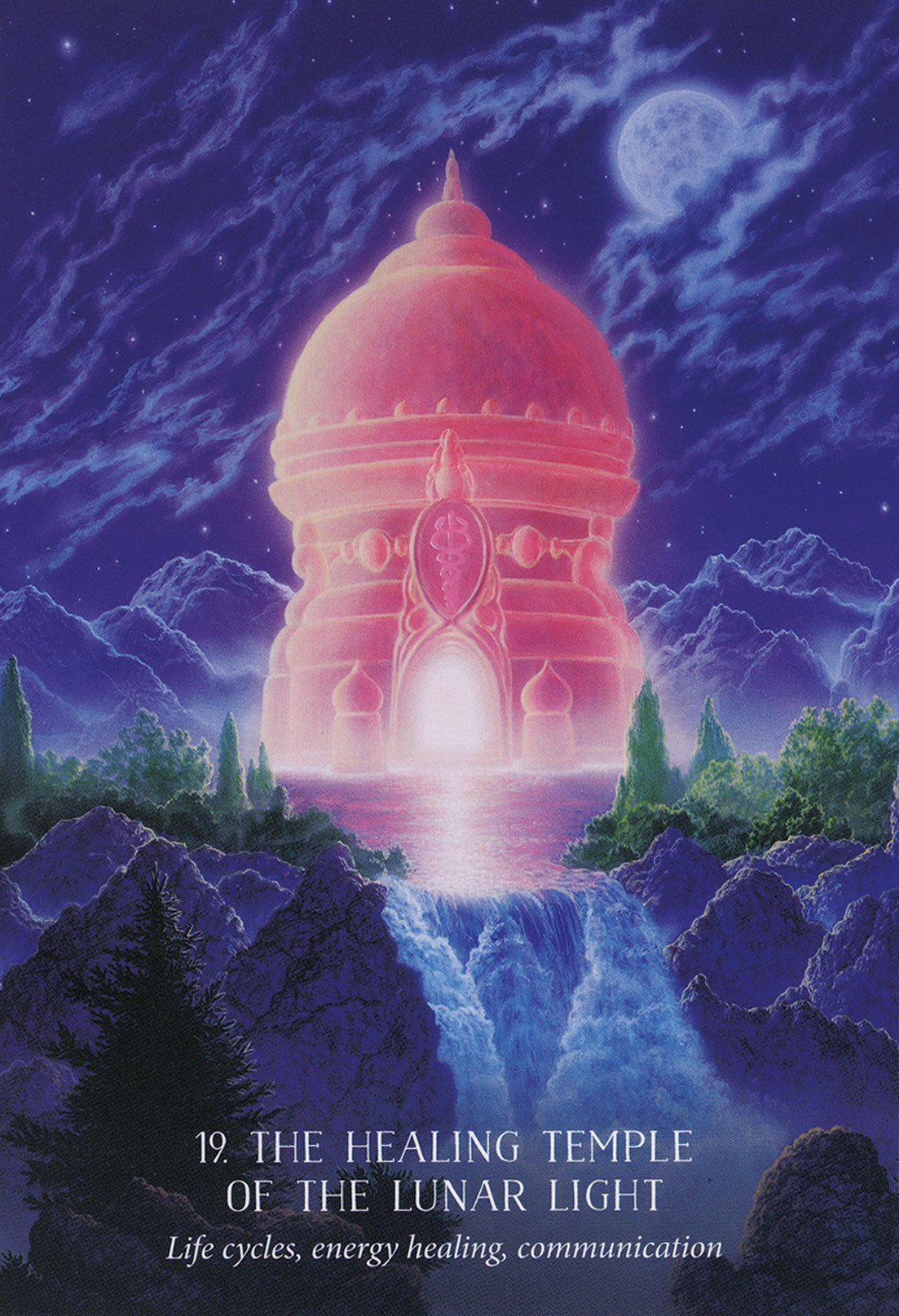 the healing temple of the lunar light card