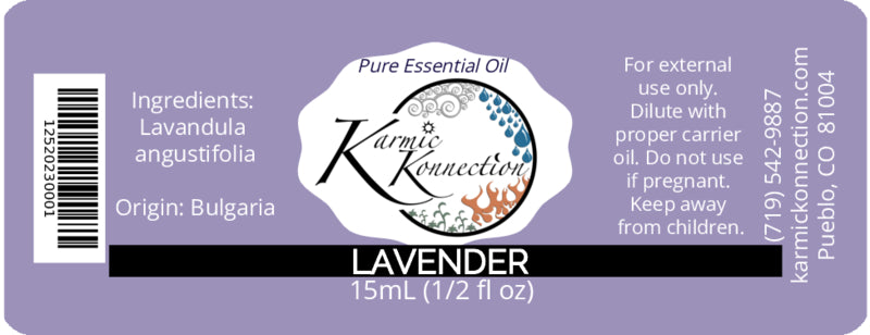 100% pure essential oil lavender 1/2 oz