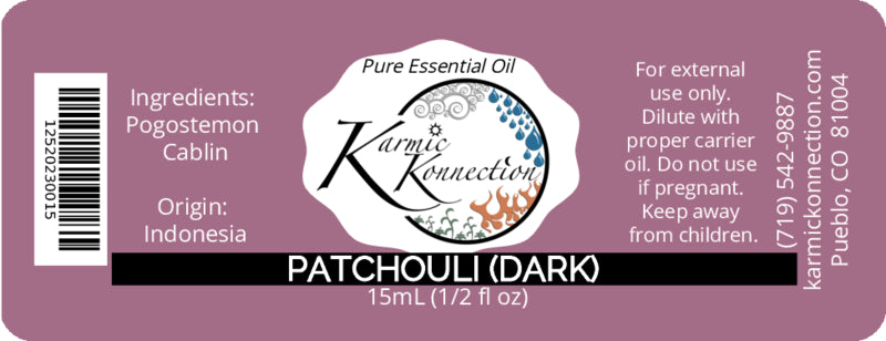 100% pure essential oil patchouli dark 1/2 oz