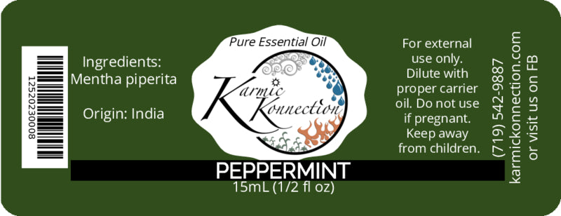 100% pure essential oil peppermint 1/2 oz