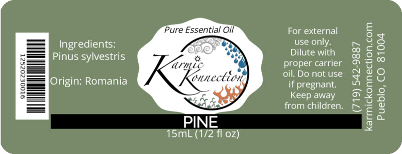 100% Pure pine needle oil in 1/2 oz bottle with dropper cap