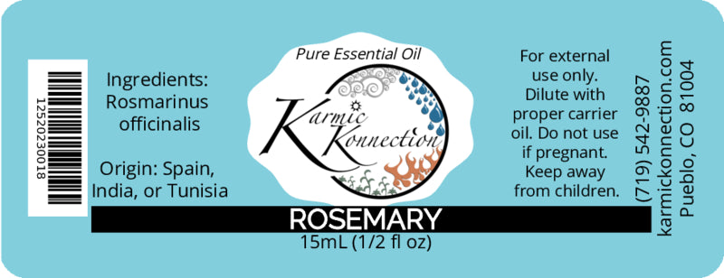 100% pure essential oil rosemary .5 oz