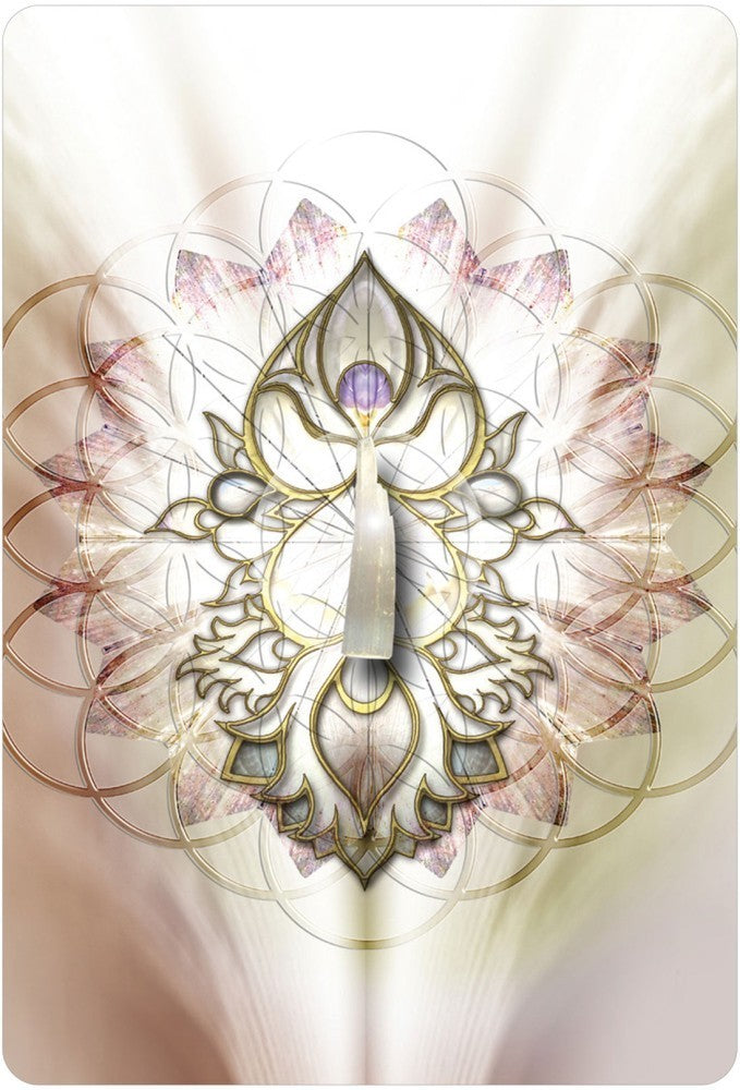 Archangel Melchizedek & Selenite; Divine Perfection card back