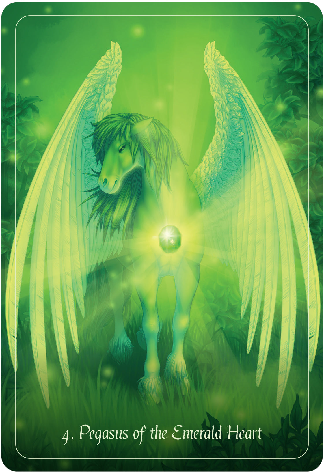 pegasus of the emerald heart card