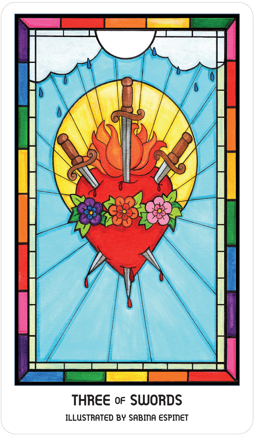 three of swords card