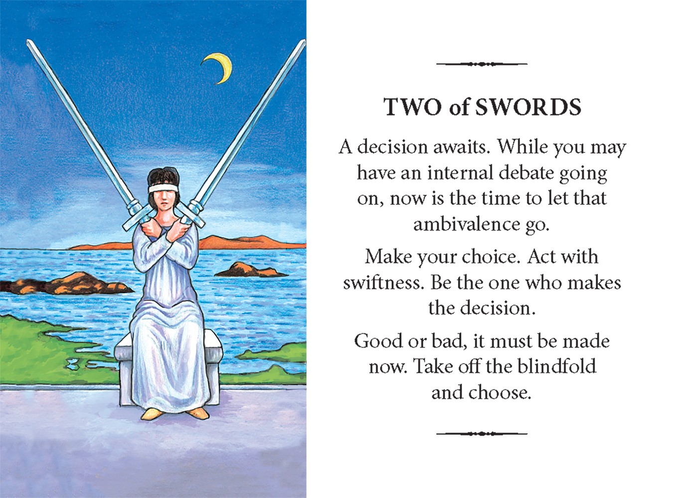 two of swords card