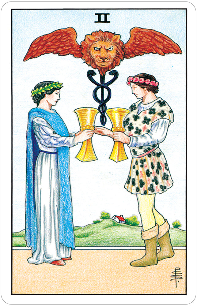 2 of Cups card