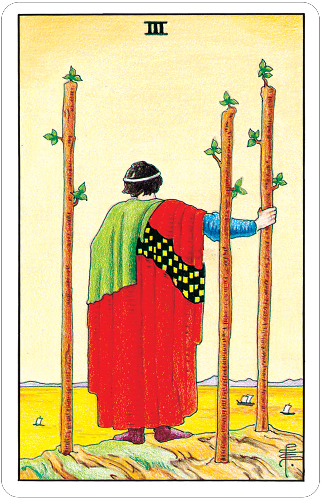 3 of Wands card