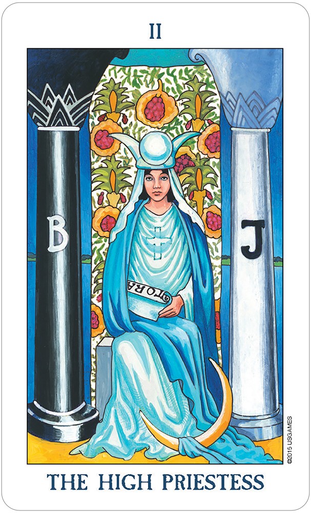 the high priestess card