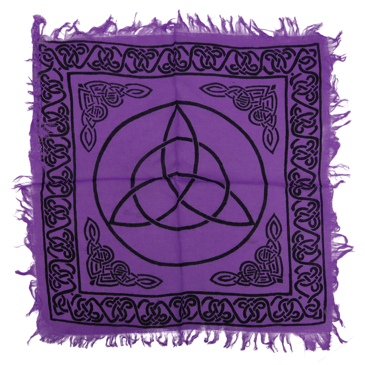 triquetra altar cloth purple 18x18