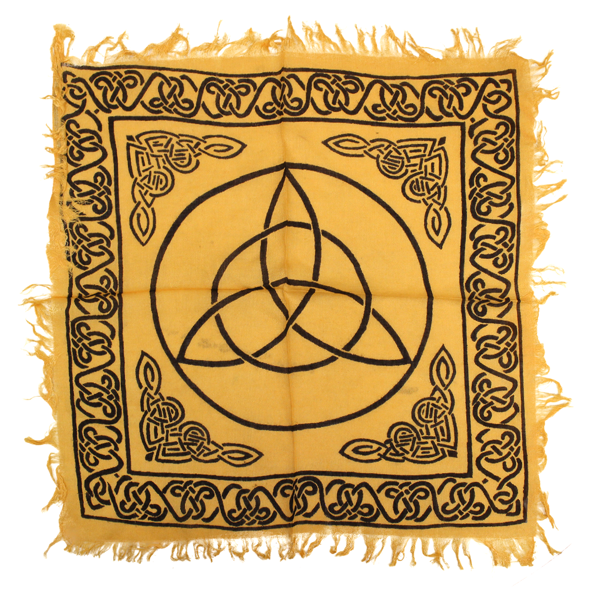 triquetra altar cloth yellow 18x18